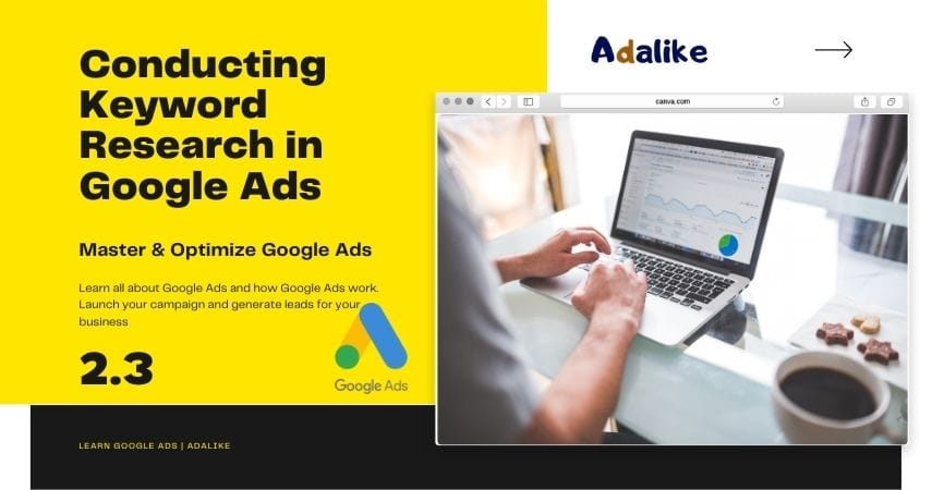 Conducting Keyword Research in Google Ads