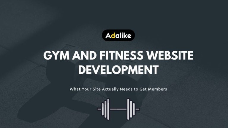 gym and fitness website development